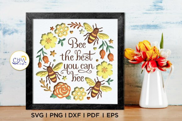 3D Bee the Best Shadow Box SVG: A Creative Tool for All Skill Levels