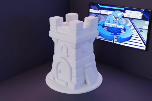 3D Cartoon RPG Tower – Epic Design for Every Fan