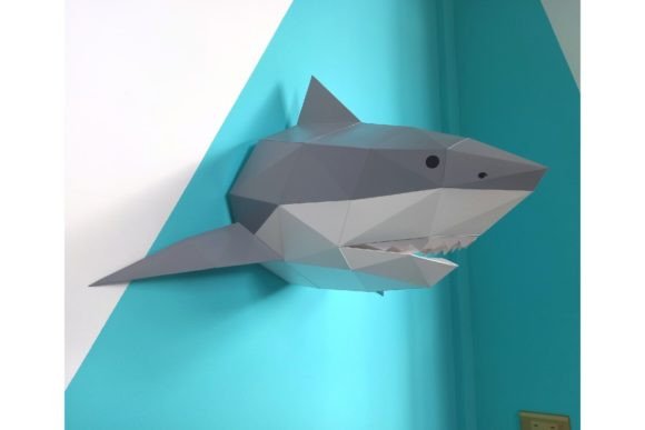 3D Papercraft Shark: A Creative and Decorative DIY Project