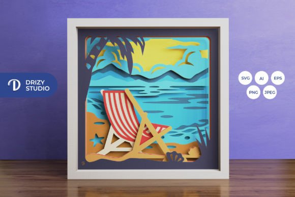 Bringing the Coastline Indoors: The Art of the Beach Deckchair 3D Shadow Box