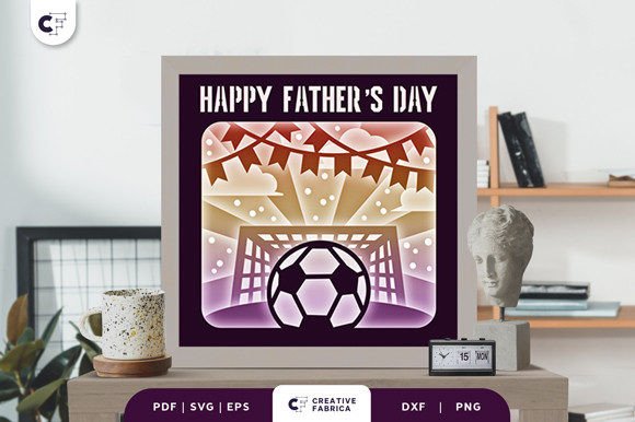 Elevating Personal Gifting: The Strategic Appeal of the Soccer Dad 3D Shadow Box SVG