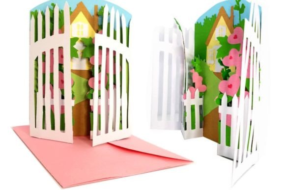 Garden Gate Pop Up 3D Card