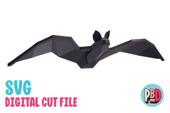 Hanging Bat 3D Papercraft - Pose 1