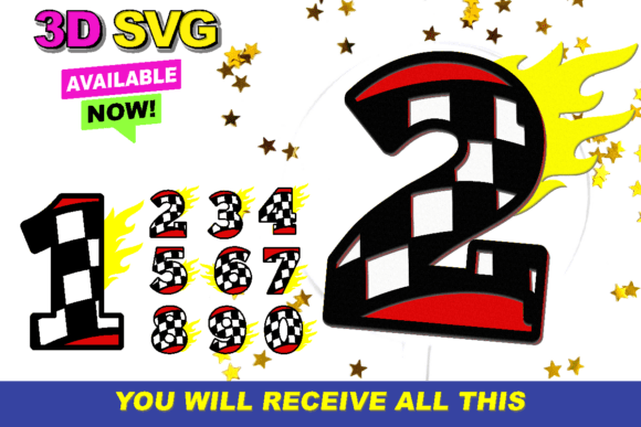 Integrating Racing Flag Numbers 3D SVG into Professional Creative Workflows