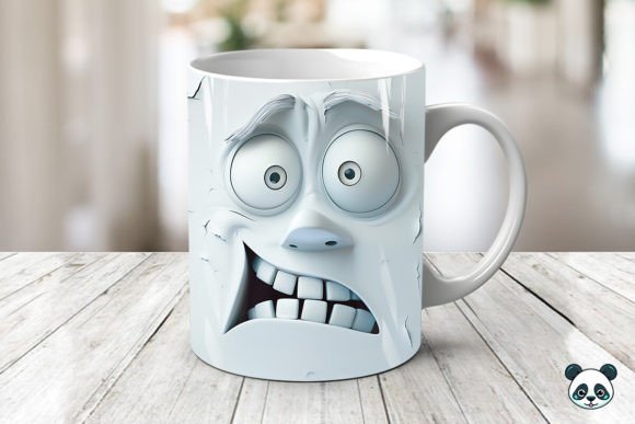 Sarcastic Face 3D Mug Wrap: Bold Designs for Creators