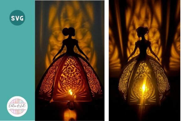 Strategic Design Decisions: Leveraging the Paper Lantern Princess 3d SVG Cut File for Impactful Branding and Ambiance