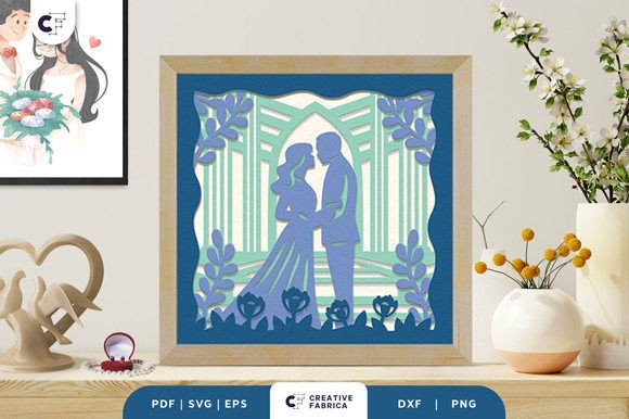 Wedding Bride and Groom 3D Shadow Box: A Unique Way to Preserve Memories
